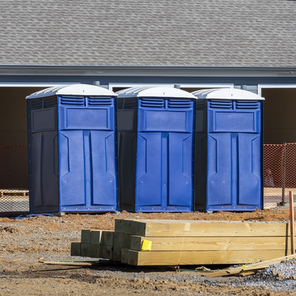 are there any restrictions on where i can place the portable toilets during my rental period in Davidson NC